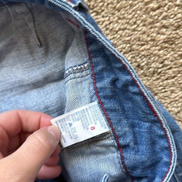 Vintage Y2K Tommy Hilfiger Mid Rise Patch Pocket Denim Shorts - Picture 5 of 8